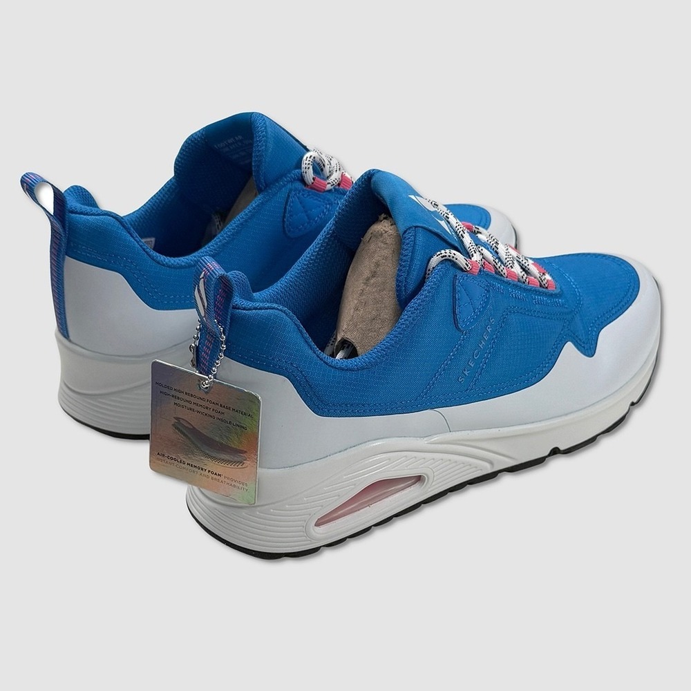 Skechers Street Uno Mavy Sneakers / Shoes - NEW Womens 7.5 Blue - #49388-FLR - Picture 2 of 5
